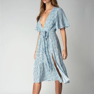 Blue Britton Midi Dress